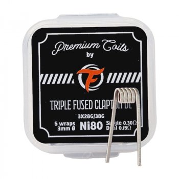 Fumytech grijači 10 kom TRIPLE FUSED CLAPTON DL NI 80 3*28G/38G