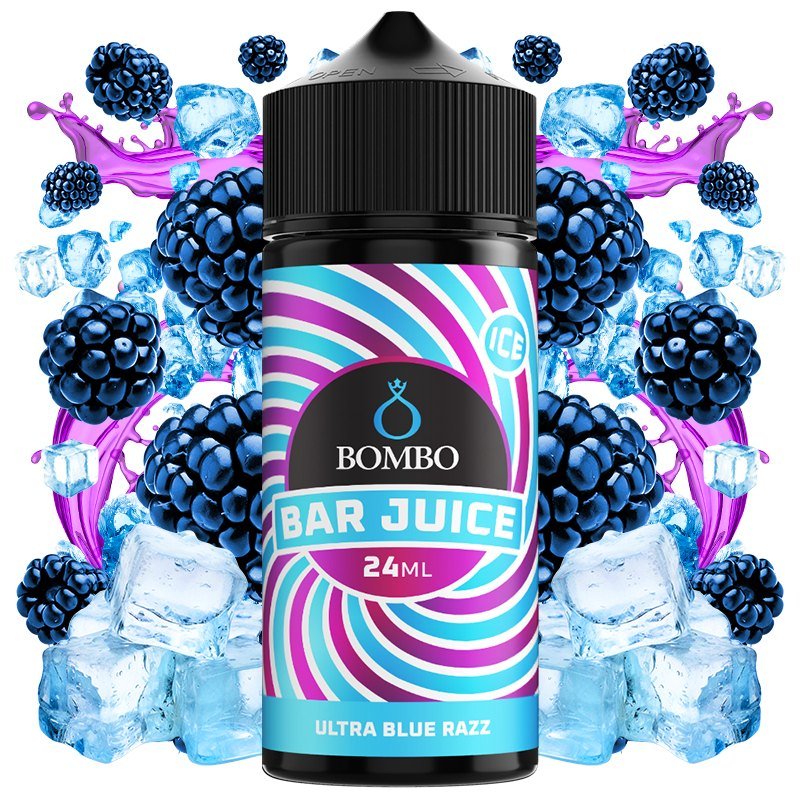 BOMBO BAR JUICE - ULTRA BLUE RAZZ 24/120 SHAKE