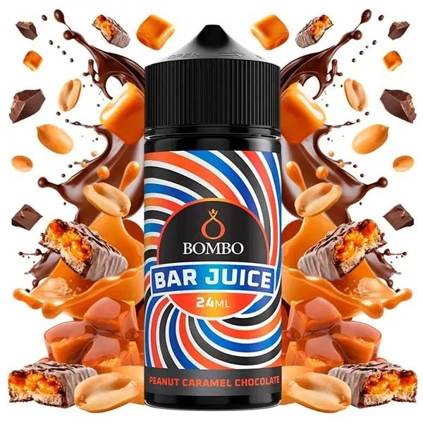 BOMBO BAR JUICE - PEANUT CARAMEL CHOCOLATE 24/120 SHAKE