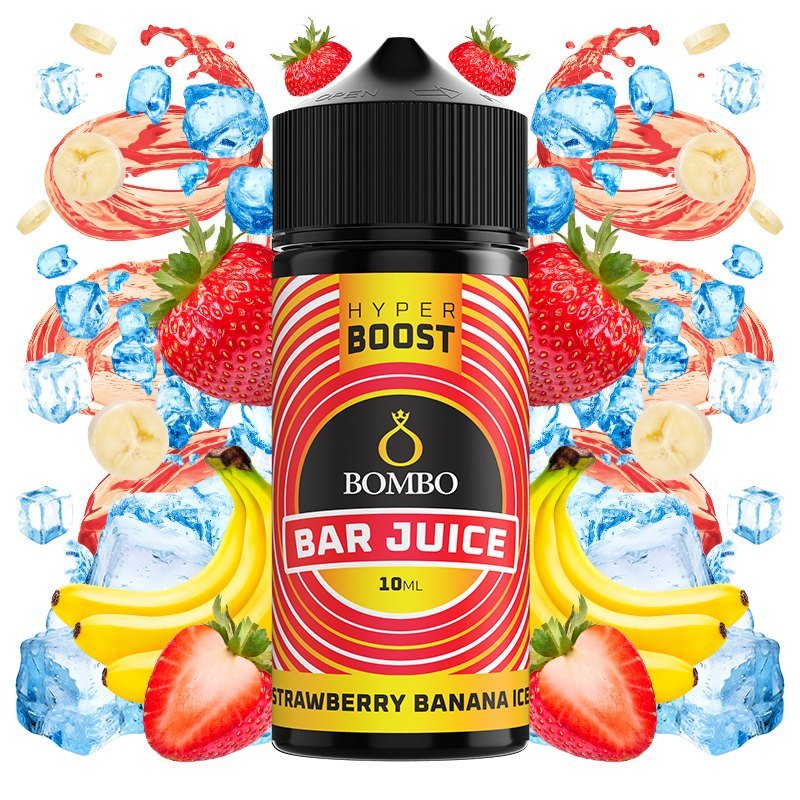 Bombo Bar Juice Hyper Boost Strawberry Banana Ice 10ml